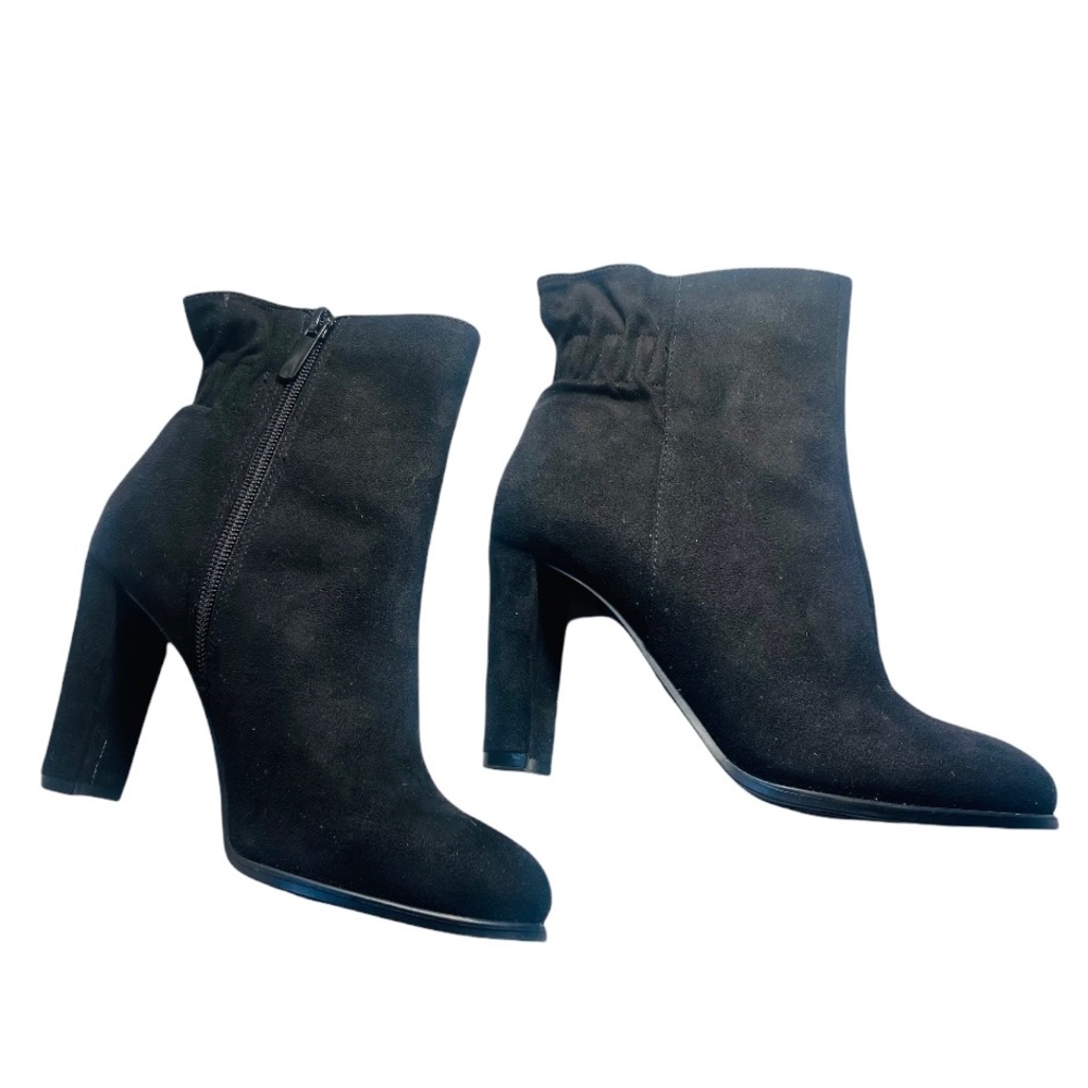 Black Suede heel boots